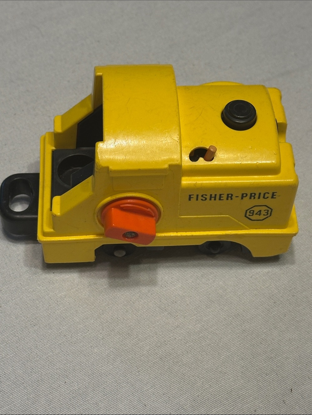 Fisher-Price Vintage Yellow Train 943 Railway Piece